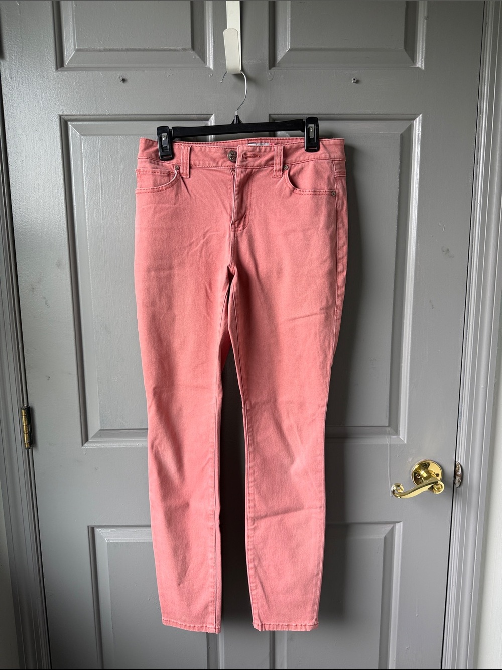 CAbi Coral Pink Skinny Jeans